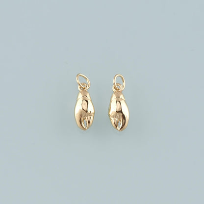 Gold Crab Claws Charms,18K Gold Filled Crab Pendant,Beach Crab Charms Bracelet Necklace for DIY Jewelry Making Supply