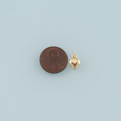 Gold Strawberry Charms,18K Gold Filled Strawberry Pendant,Fruit Charm Bracelet Necklace for DIY Jewelry Making Supply