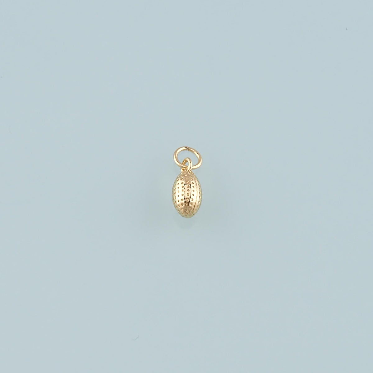 18K Gold Filled Oval Pendant,Oval Charm Bracelet Necklace for DIY Jewelry Making Supply