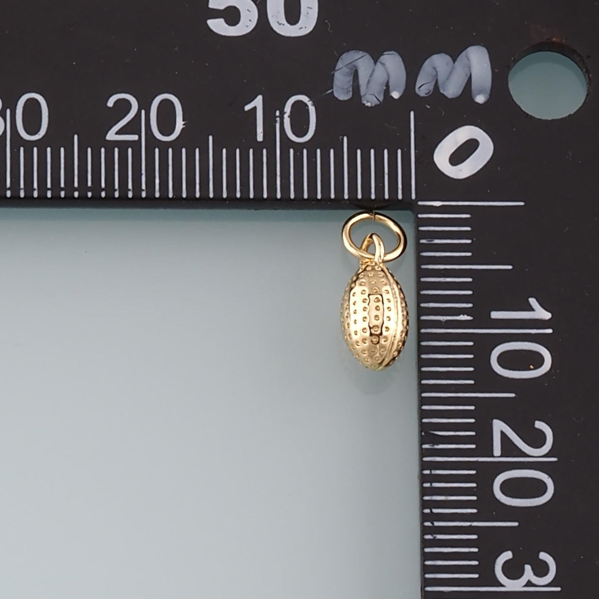 18K Gold Filled Oval Pendant,Oval Charm Bracelet Necklace for DIY Jewelry Making Supply