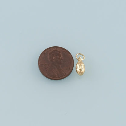 18K Gold Filled Oval Pendant,Oval Charm Bracelet Necklace for DIY Jewelry Making Supply