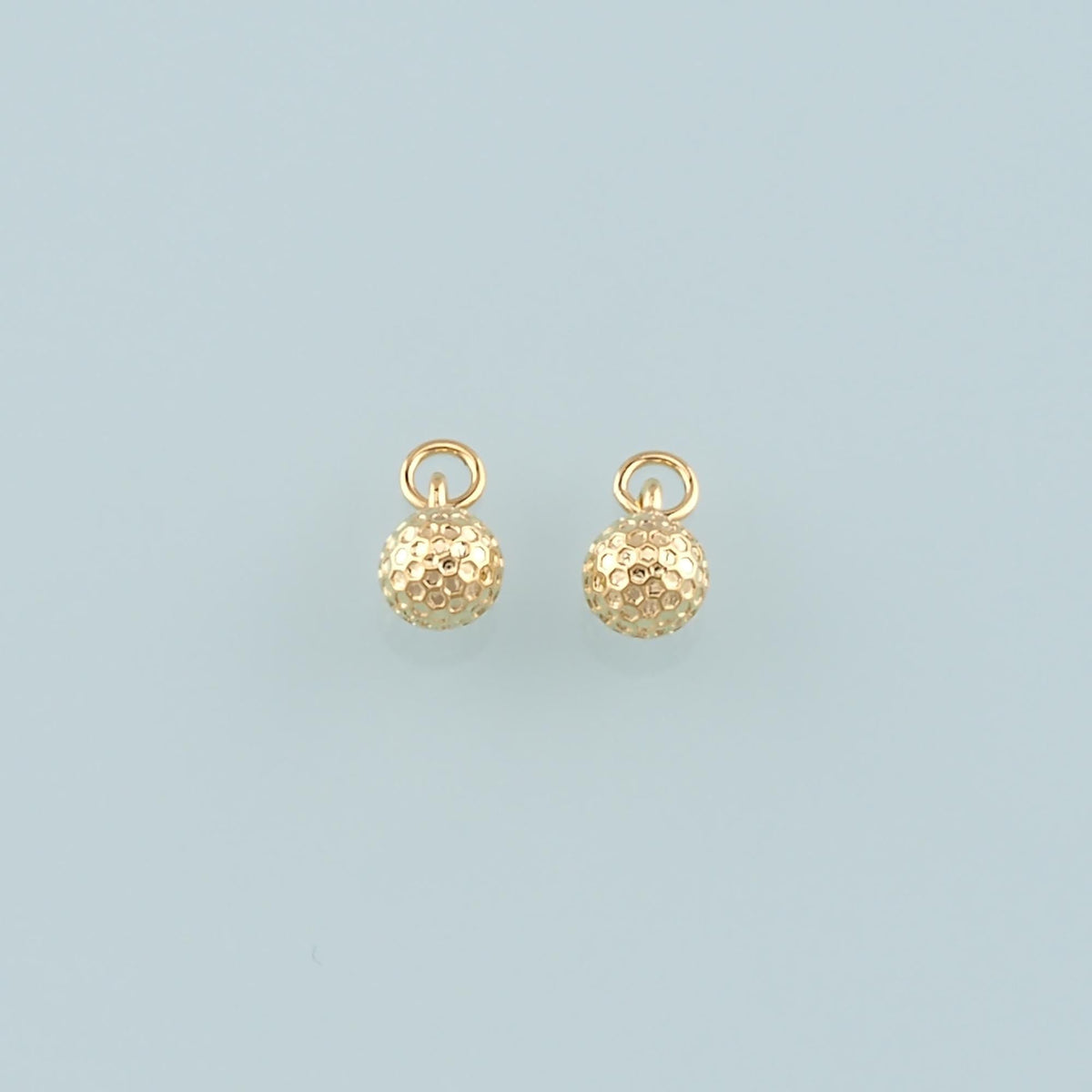 Gold Round Charms,18K Gold Filled Round Pendant,Dainty Round Charm Bracelet Necklace for DIY Jewelry Making Supply