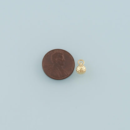 Gold Round Charms,18K Gold Filled Round Pendant,Dainty Round Charm Bracelet Necklace for DIY Jewelry Making Supply