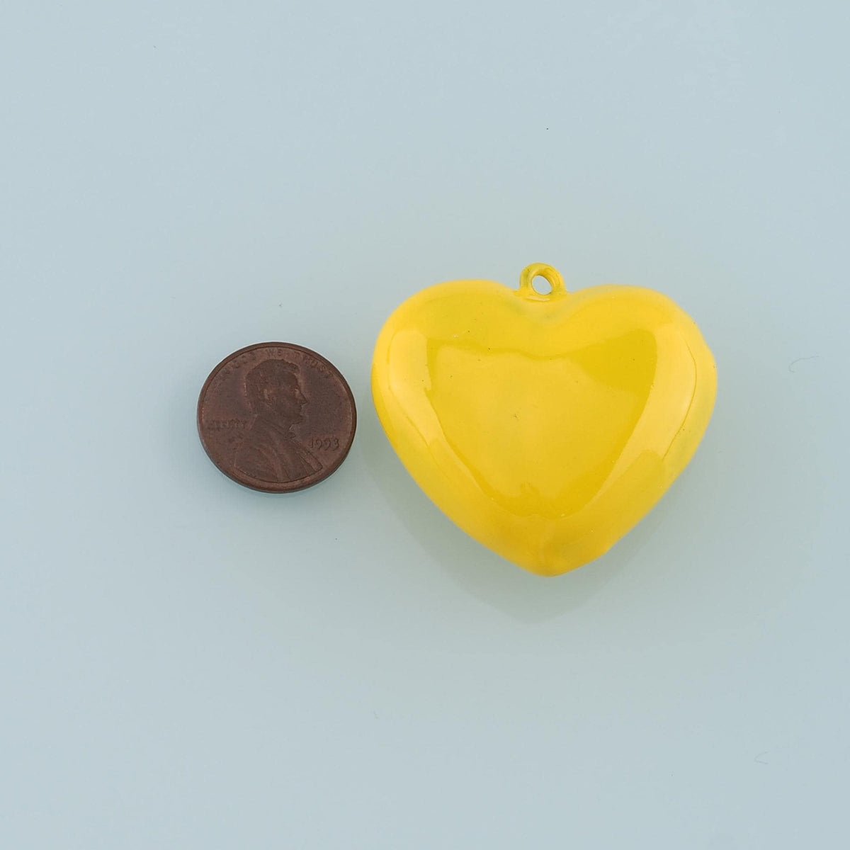 Gold Heart Charms,18K Gold Filled Big Heart Pendant,Enamel Heart Charm Bracelet Necklace for DIY Jewelry Making Supply