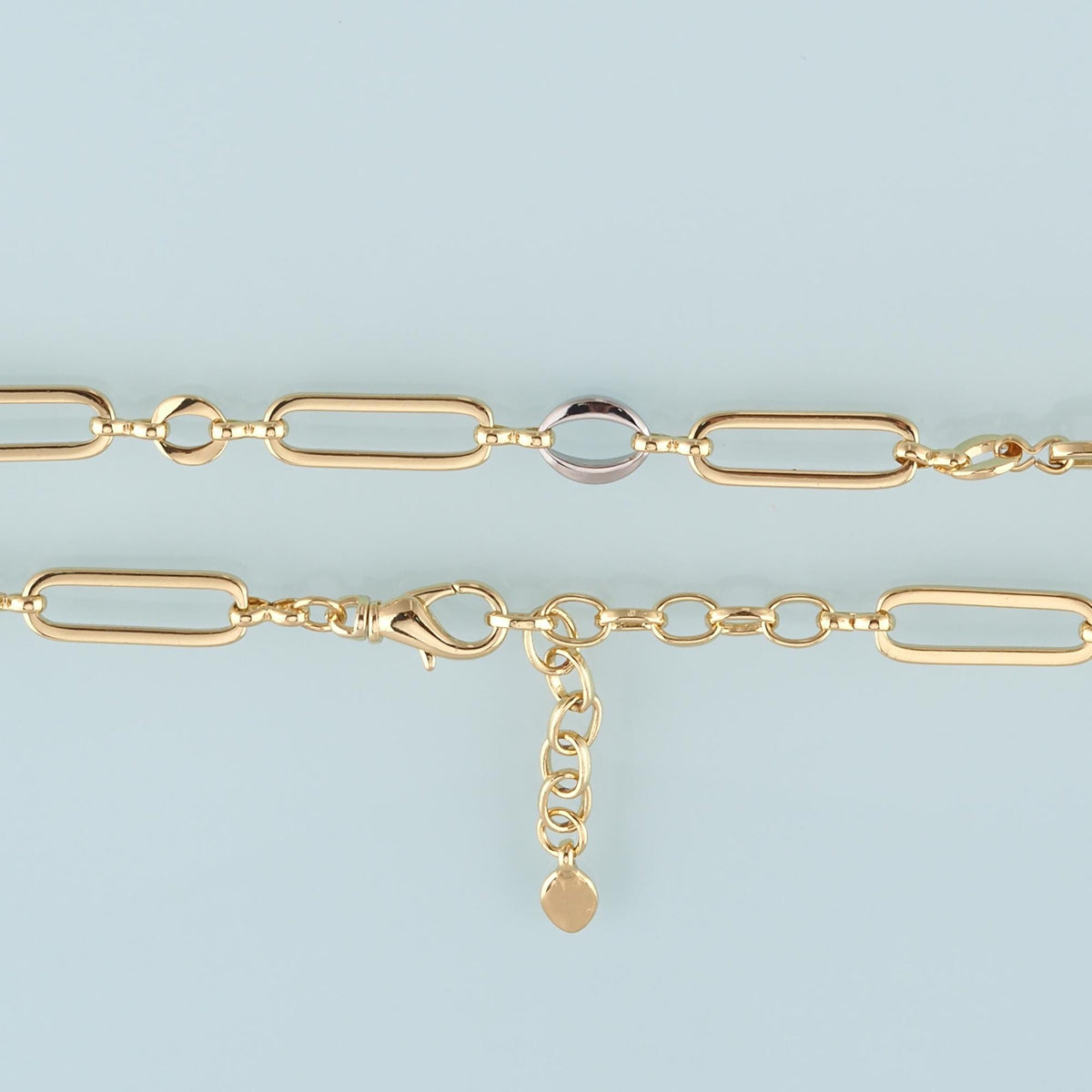 Gold Oval Chain,18K Gold Filled Paper Clip for Necklace Bracelet DIY Jewelry Making Supply