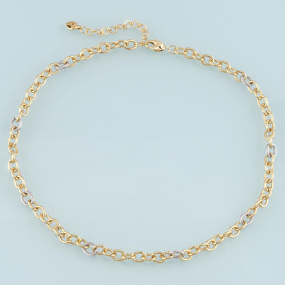 Gold Oval Chain,18K Gold Filled Paper Clip for Necklace Bracelet DIY Jewelry Making Supply