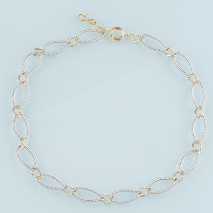 Gold Oval Chain,18K Gold Filled Twist for Necklace Bracelet DIY Jewelry Making Supply