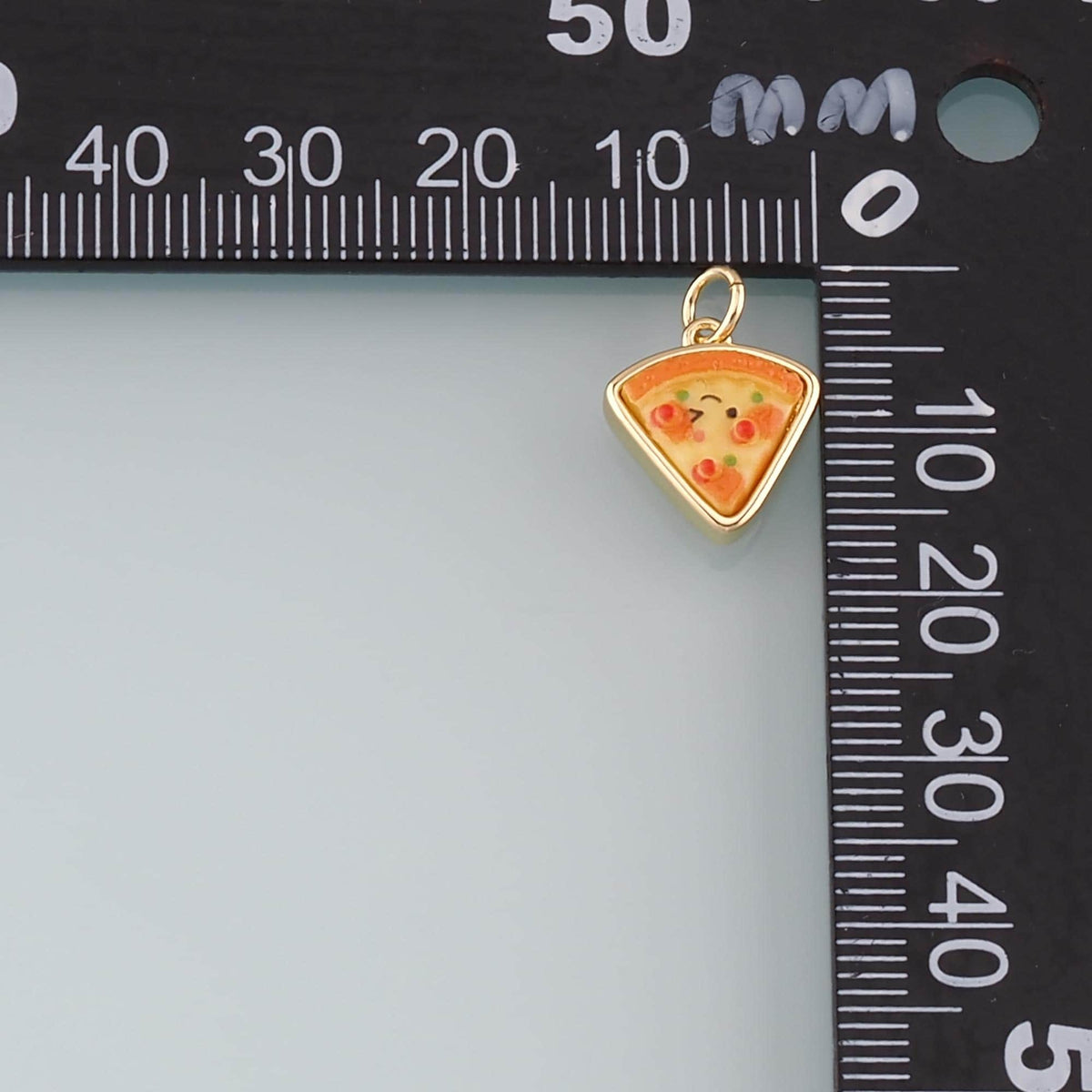 Gold Food Charms,18K Gold Filled Gourmet Food Pendant,Enamel Gourmet Food Charm Bracelet Necklace for DIY Jewelry Making Supp