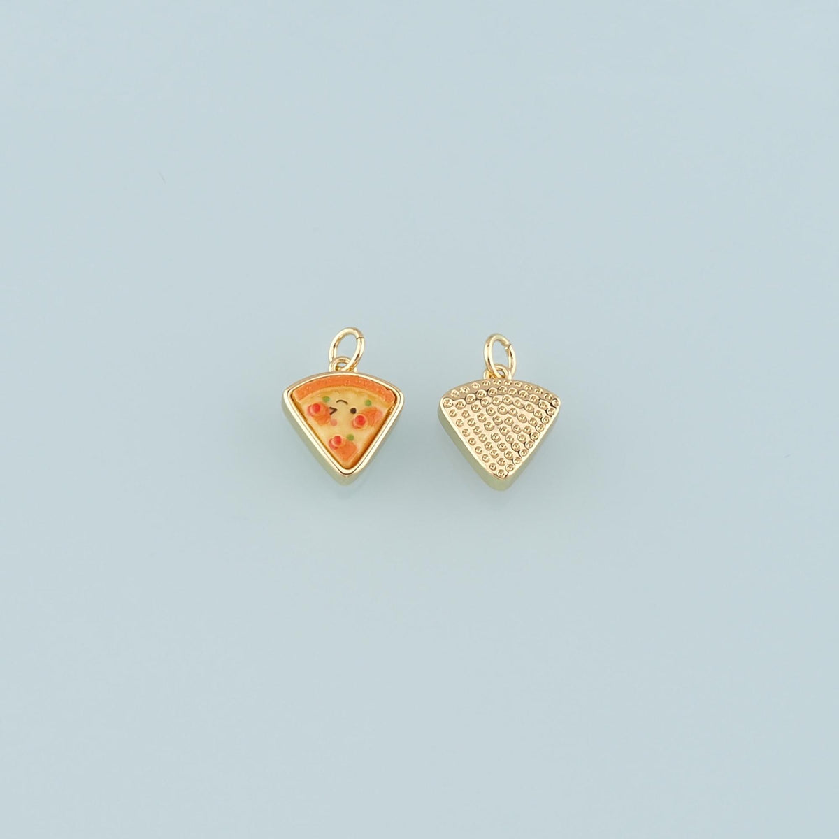 Gold Food Charms,18K Gold Filled Gourmet Food Pendant,Enamel Gourmet Food Charm Bracelet Necklace for DIY Jewelry Making Supp