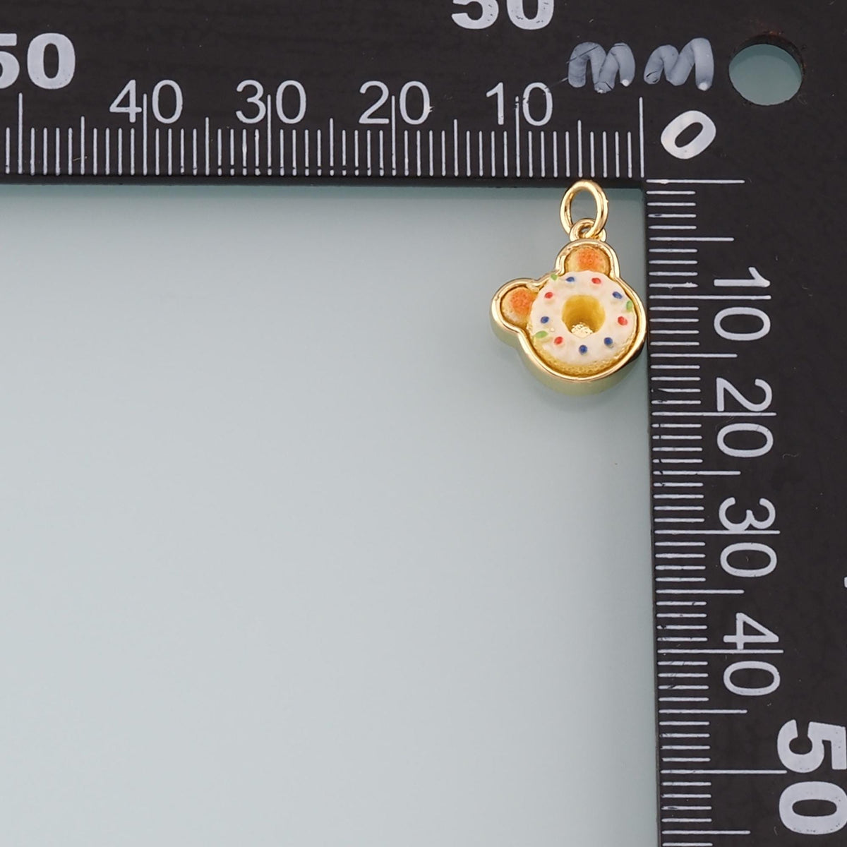 Gold Food Charms,18K Gold Filled Gourmet Food Pendant,Enamel Gourmet Food Charm Bracelet Necklace for DIY Jewelry Making Supp