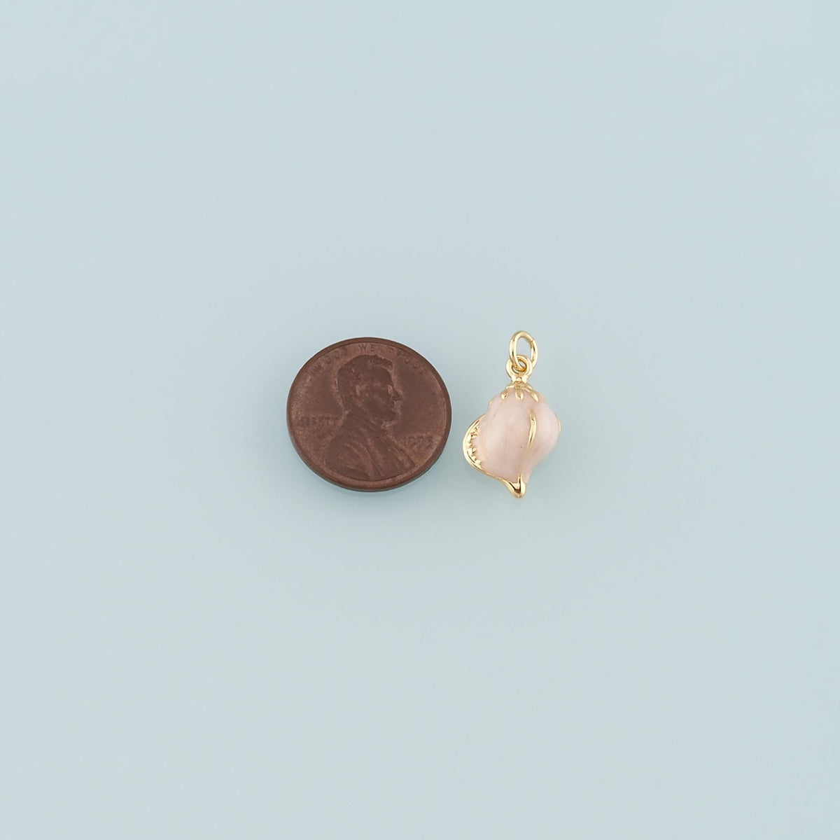 Gold Conch Charms,18K Gold Filled Conch Pendant,Enamel Conch Shell Charm Bracelet Necklace for DIY Jewelry Making Supply