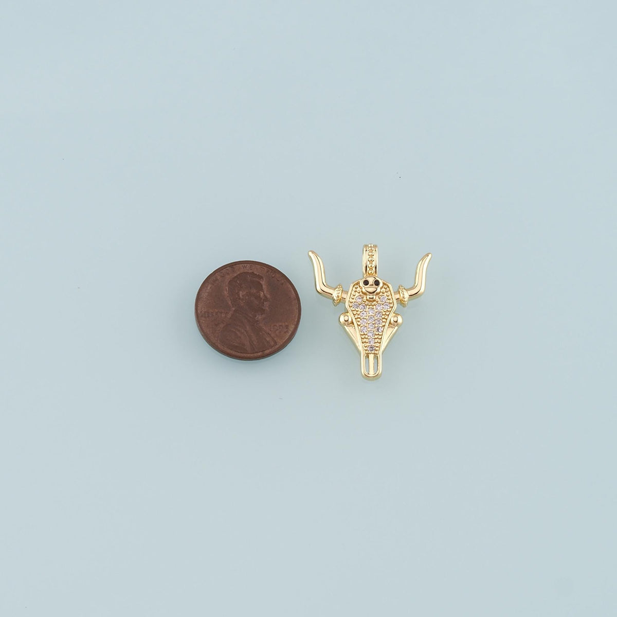 18K Gold Filled Hand CZ Charm Pendant for Jewelry Making