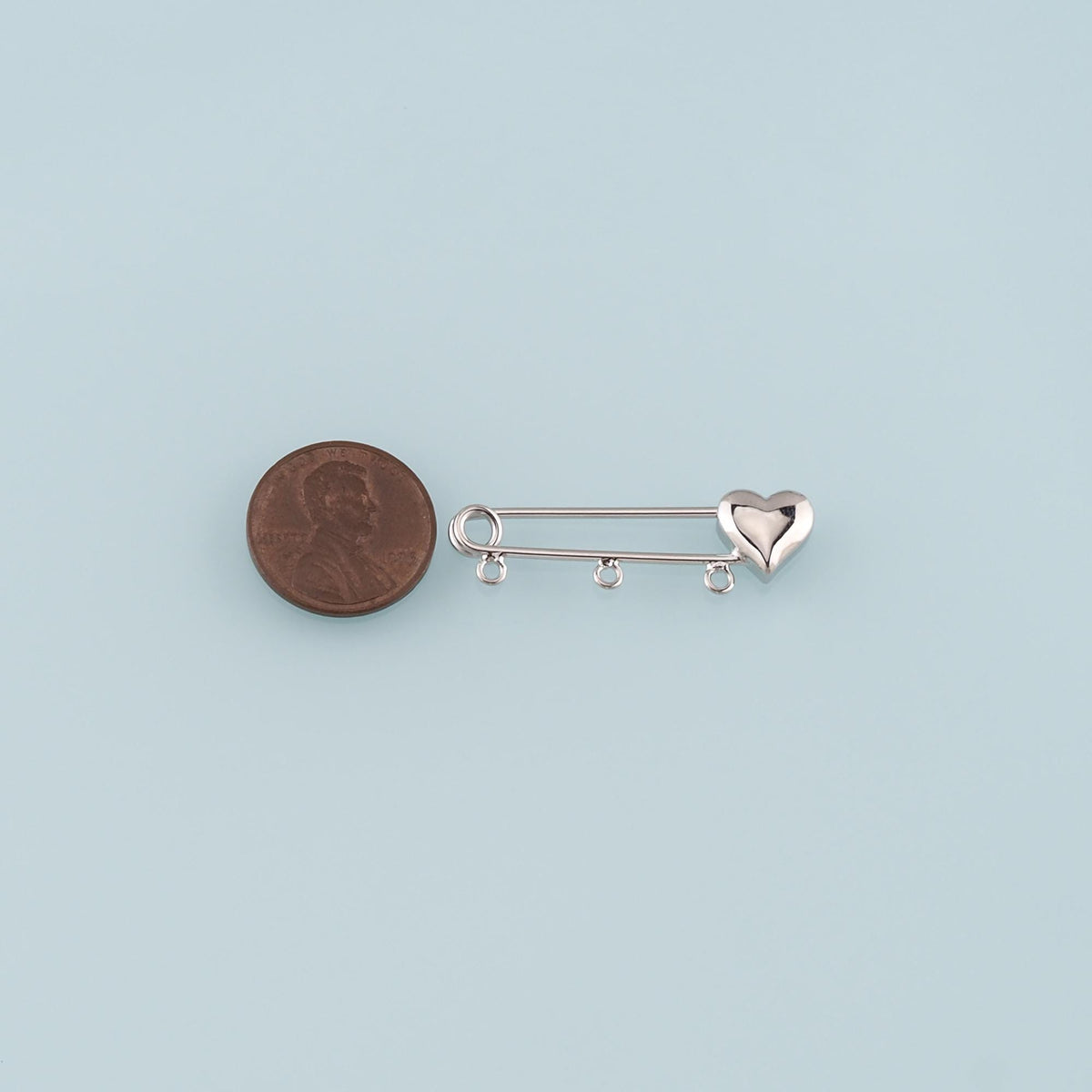 18K Gold Filled Safety Pin Pendant,Safety Pin Charm Bracelet Necklace for DIY Jewelry Making Supply