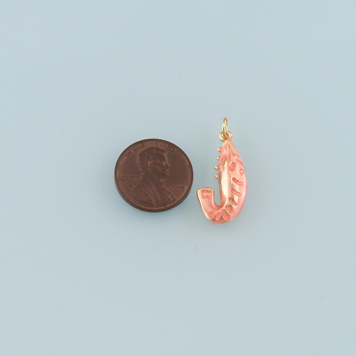 Gold Ocean Charms,18K Gold Filled Shrimp Pendant,Enamel Shrimp Charm Bracelet Necklace for DIY Jewelry Making Supply