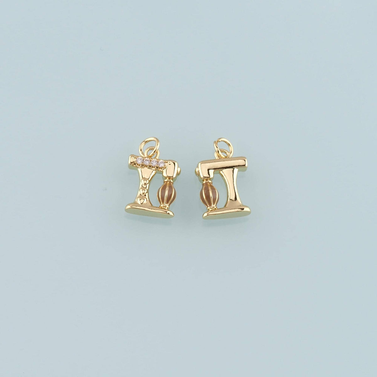18K Gold Filled Sewing Machine Pendant,Enamel Sewing Machine Charm Bracelet Necklace for DIY Jewelry Making Supply