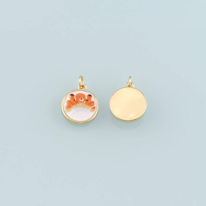 Gold Food Charms,18K Gold Filled Bread Pendant,Dainty French Bread Charm Bracelet Necklace for DIY Jewelry Making Supply