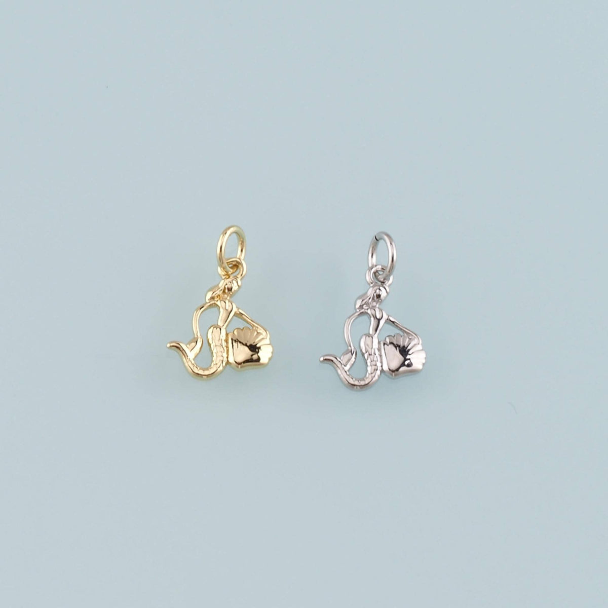 18K Gold Filled Cross CZ Charm Pendant for Jewelry Making