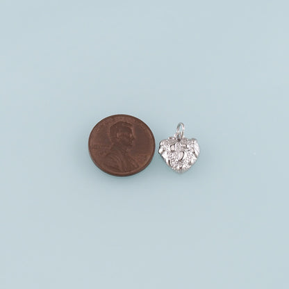 18K Gold Filled Heart Charm Pendant for Jewelry Making