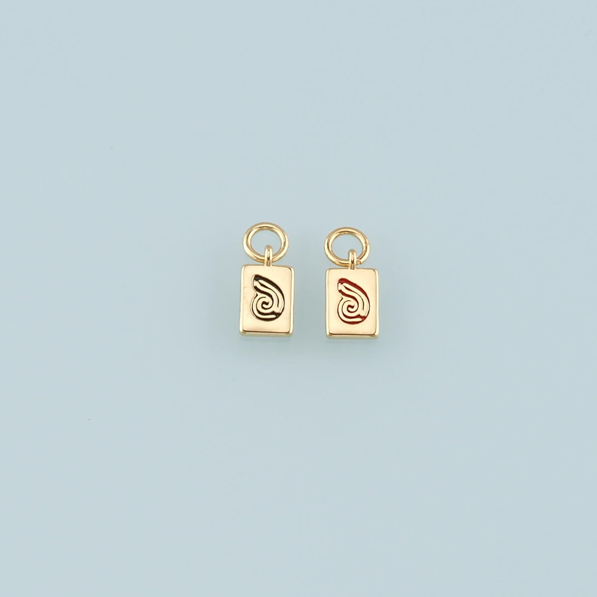 Gold Shell Charms,18K Gold Filled Conch Pendant,Enamel Conch Shell Charm Bracelet Necklace for DIY Jewelry Making Supply