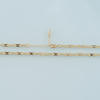 Gold Geometry Chain,18K Gold Filled Geometry for Necklace Bracelet DIY Jewelry Making Supply