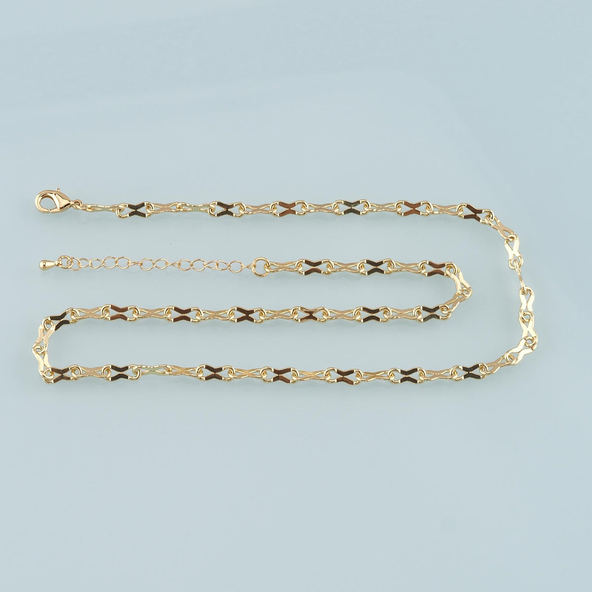 Gold Geometry Chain,18K Gold Filled Geometry for Necklace Bracelet DIY Jewelry Making Supply