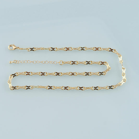 Gold Geometry Chain,18K Gold Filled Geometry for Necklace Bracelet DIY Jewelry Making Supply
