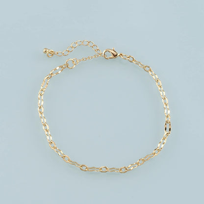 18K Gold Filled Oval Jewelry Chain 2 in for Jewelry Making
