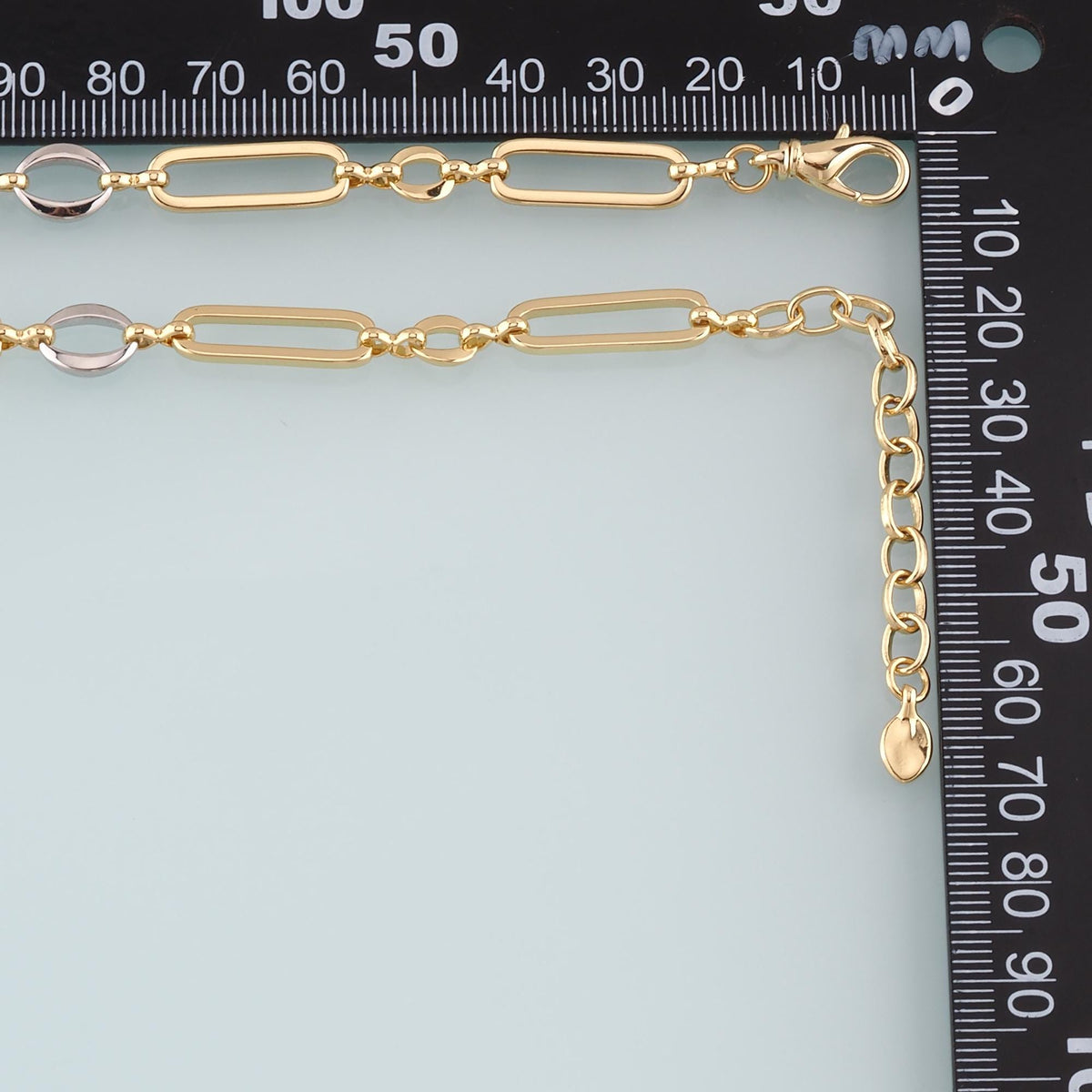 Gold Oval Chain,18K Gold Filled Paper Clip for Necklace Bracelet DIY Jewelry Making Supply