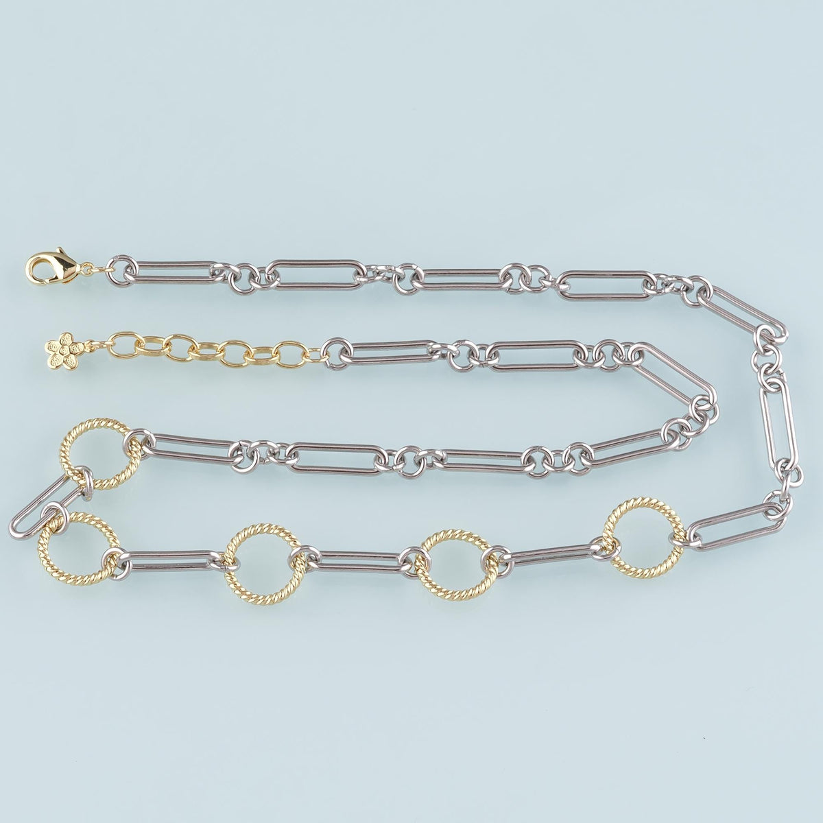 Gold Oval Chain,18K Gold Filled Twist for Necklace Bracelet DIY Jewelry Making Supply