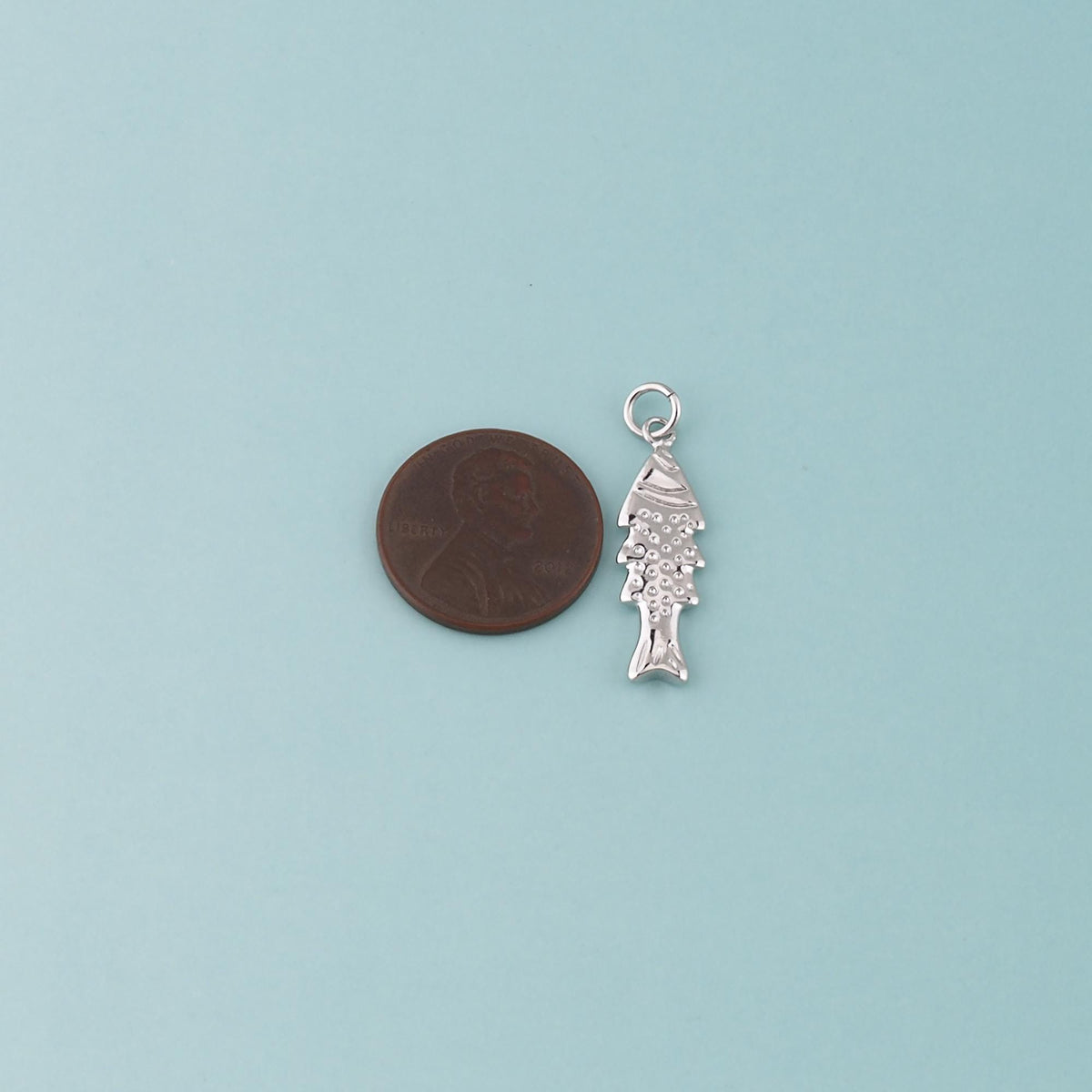 18K Gold Filled Fish Charm Pendant for Jewelry Making