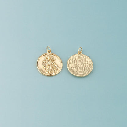 18K Gold Filled Hand Charm Pendant for Jewelry Making