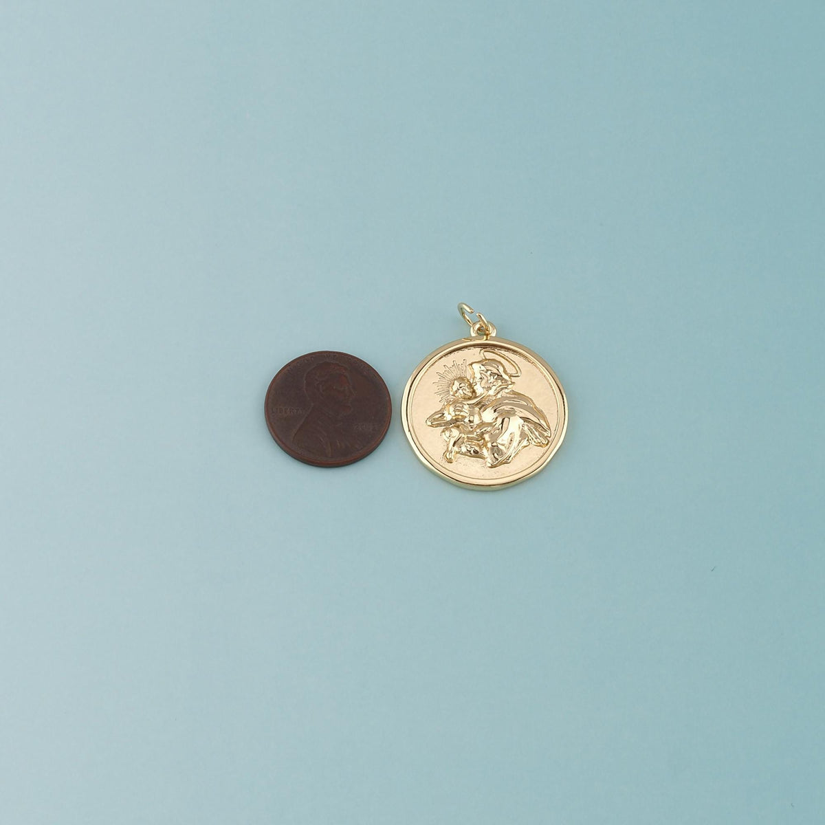 18K Gold Filled Hand Charm Pendant for Jewelry Making