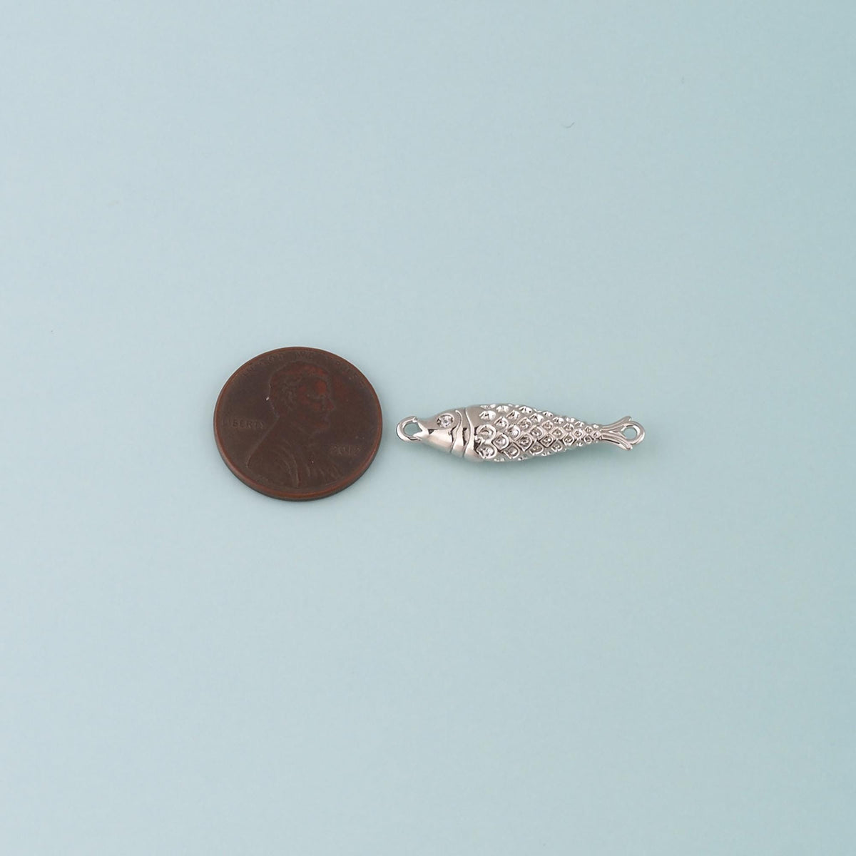 18K Gold Filled Fish Connector for Jewelry Making