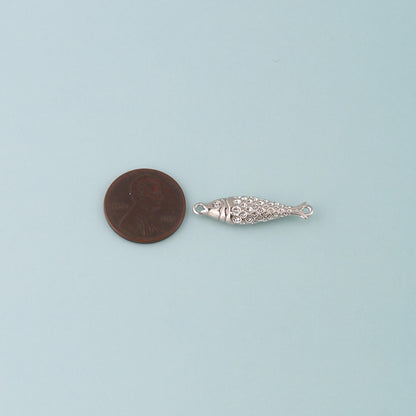 18K Gold Filled Fish Connector for Jewelry Making