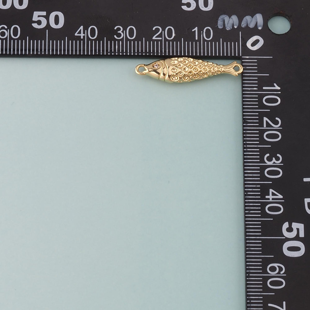 18K Gold Filled Fish Connector for Jewelry Making