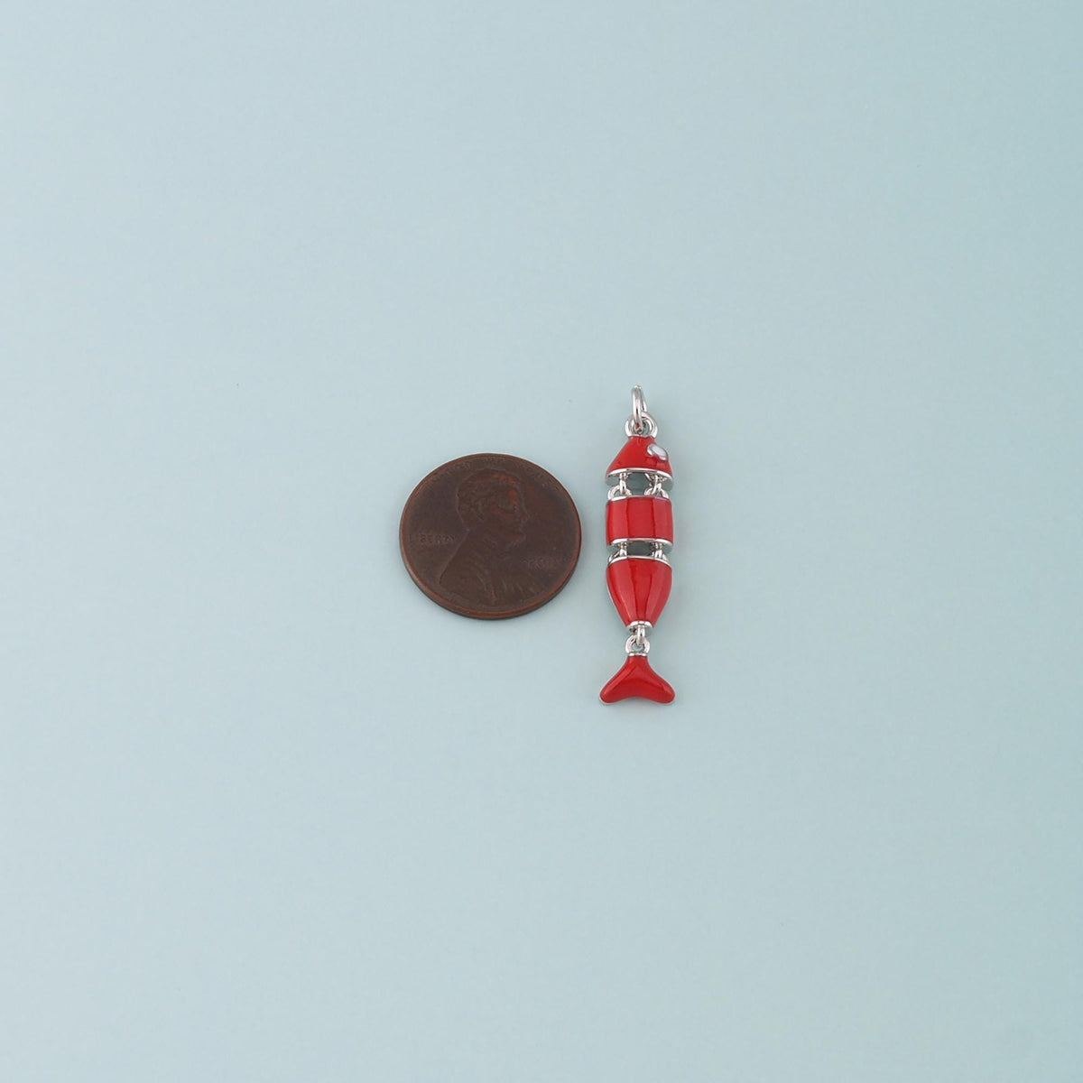 18K Gold Filled Fish Enamel Charm Pendant for Jewelry Making