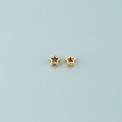 18K Gold Filled Star Spacer Beads for Jewelry Making