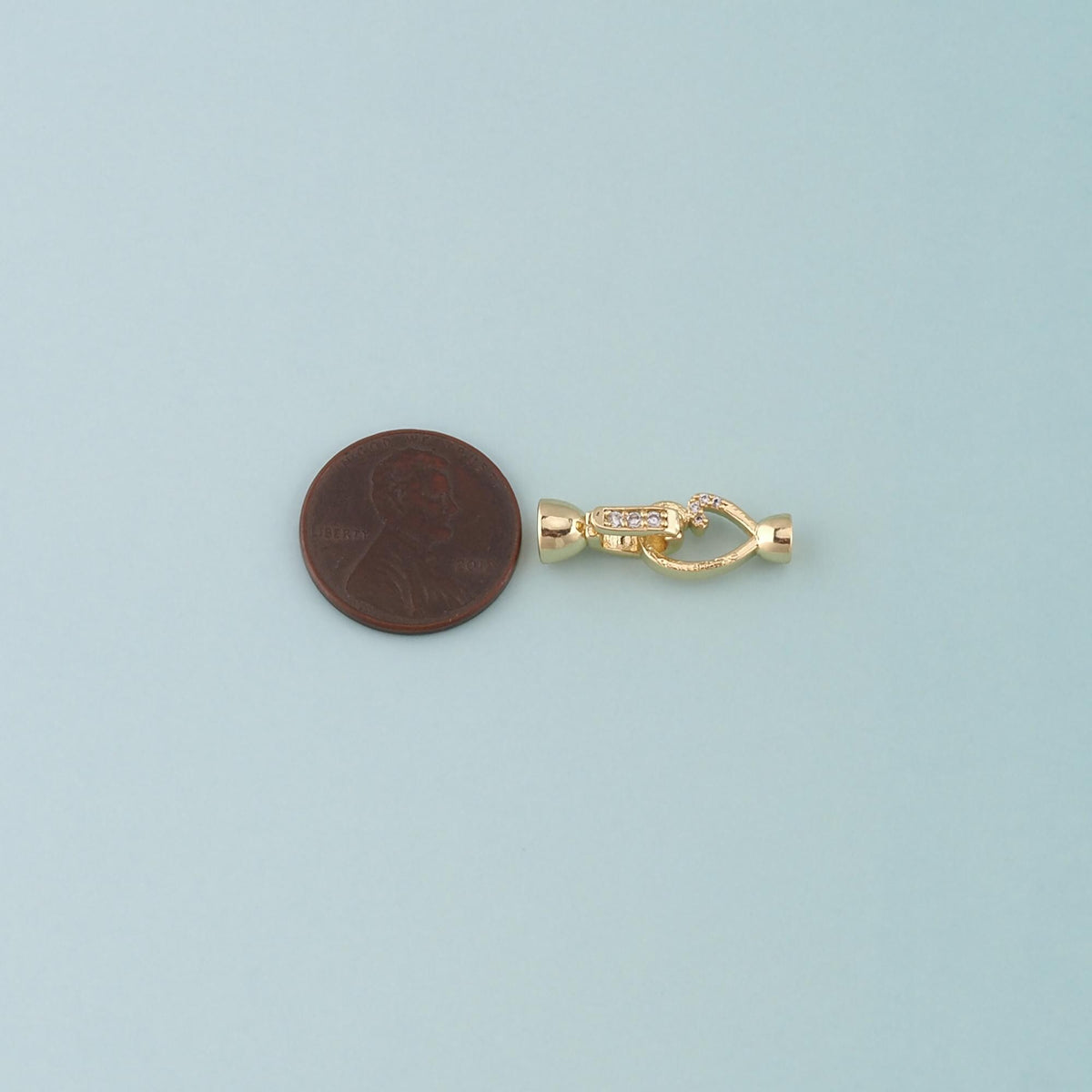 18K Gold Filled Heart Charm Pendant for Jewelry Making