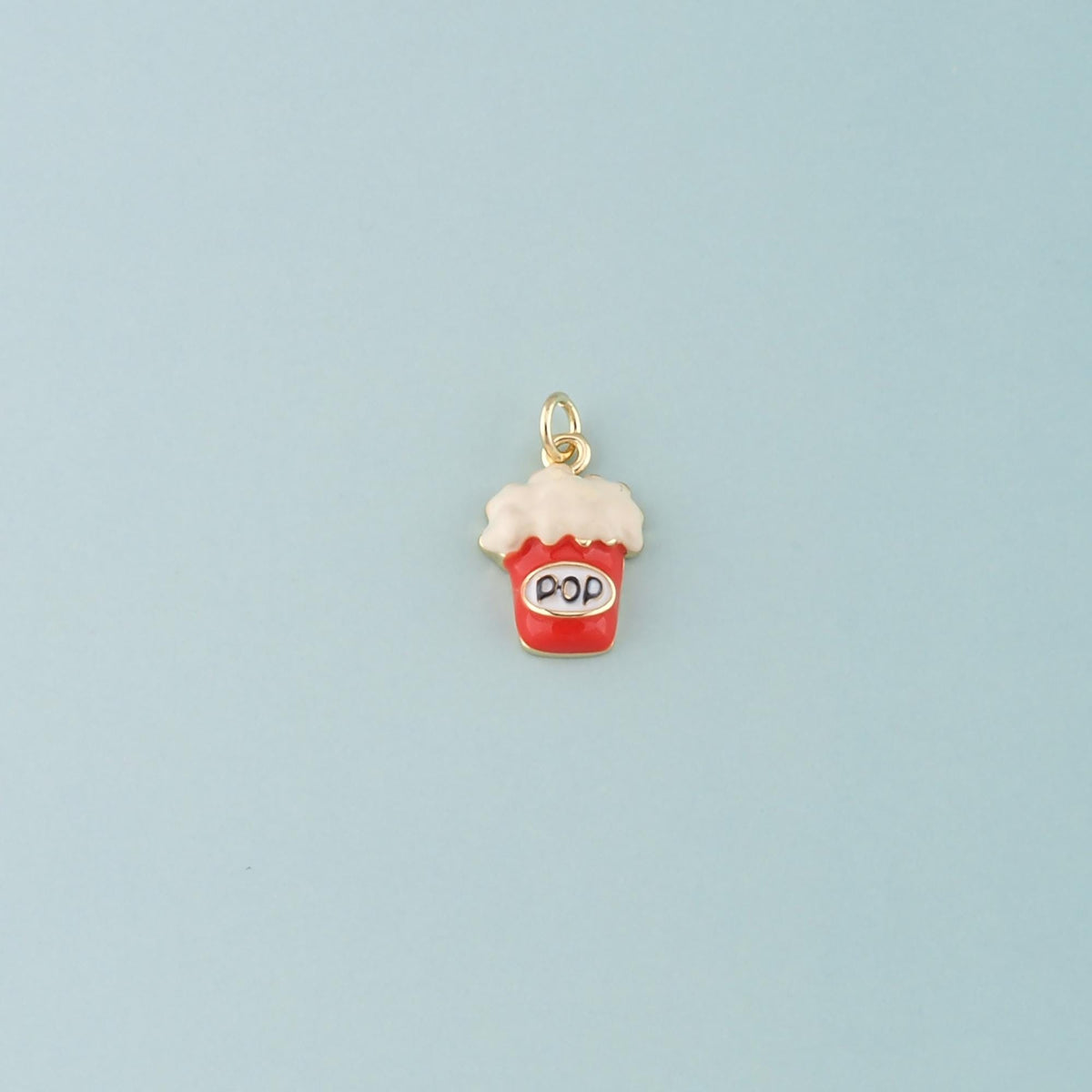 18K Gold Filled Hand Enamel Charm Pendant for Jewelry Making