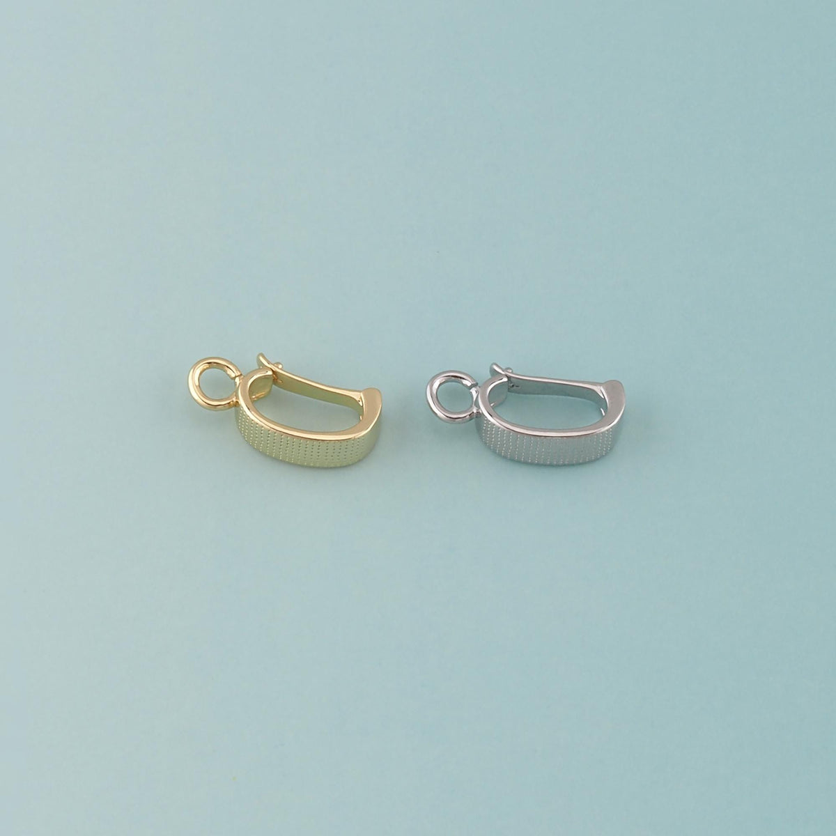 18K Gold Filled Oval Carabiner Clasp,Carabiner Lock Connector for DIY Jewelry Clasp Finding Necklace Bracelet