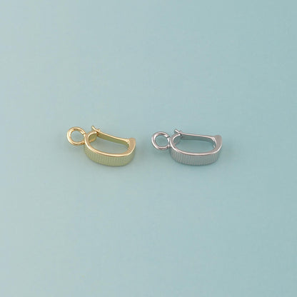 18K Gold Filled Oval Carabiner Clasp,Carabiner Lock Connector for DIY Jewelry Clasp Finding Necklace Bracelet