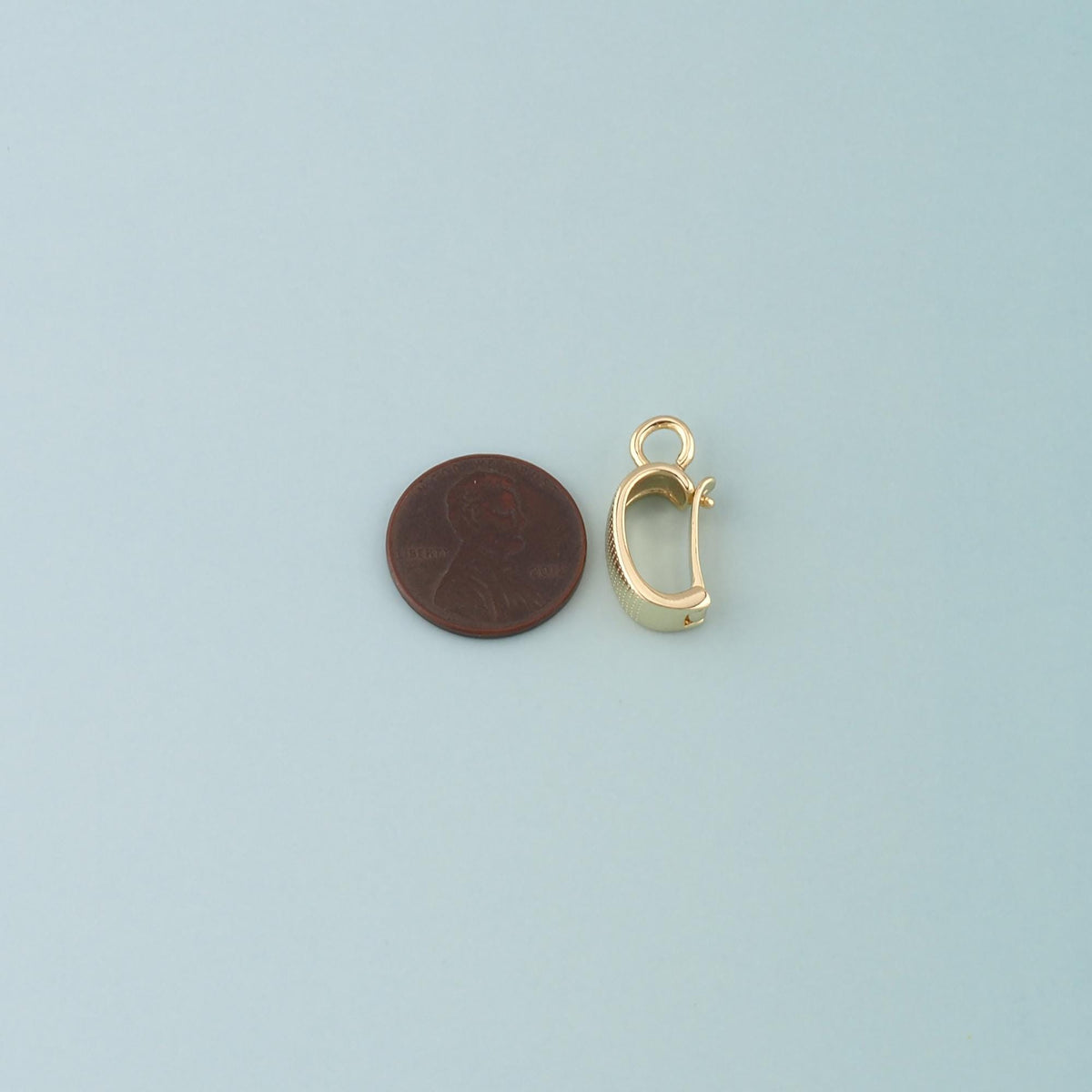 18K Gold Filled Oval Carabiner Clasp,Carabiner Lock Connector for DIY Jewelry Clasp Finding Necklace Bracelet