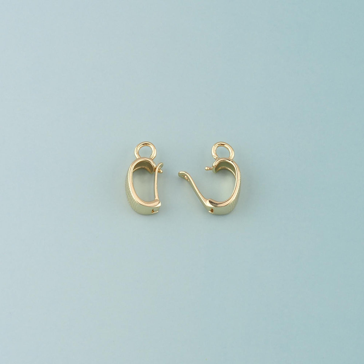18K Gold Filled Oval Carabiner Clasp,Carabiner Lock Connector for DIY Jewelry Clasp Finding Necklace Bracelet