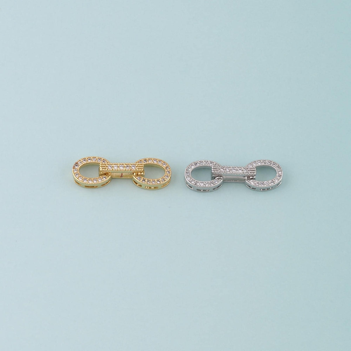 18K Gold Filled Oval Clasp,Carabiner Lock Connector for DIY Jewelry Finding Necklace Bracelet