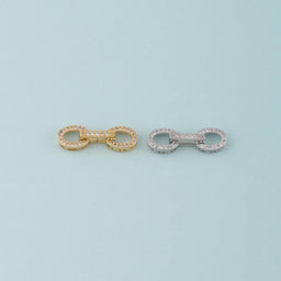 18K Gold Filled Oval Clasp,Carabiner Lock Connector for DIY Jewelry Finding Necklace Bracelet