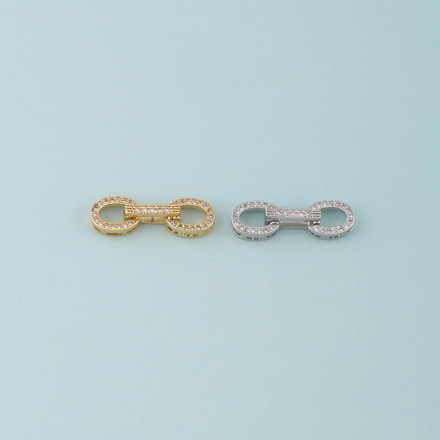 18K Gold Filled Oval Clasp,Carabiner Lock Connector for DIY Jewelry Finding Necklace Bracelet