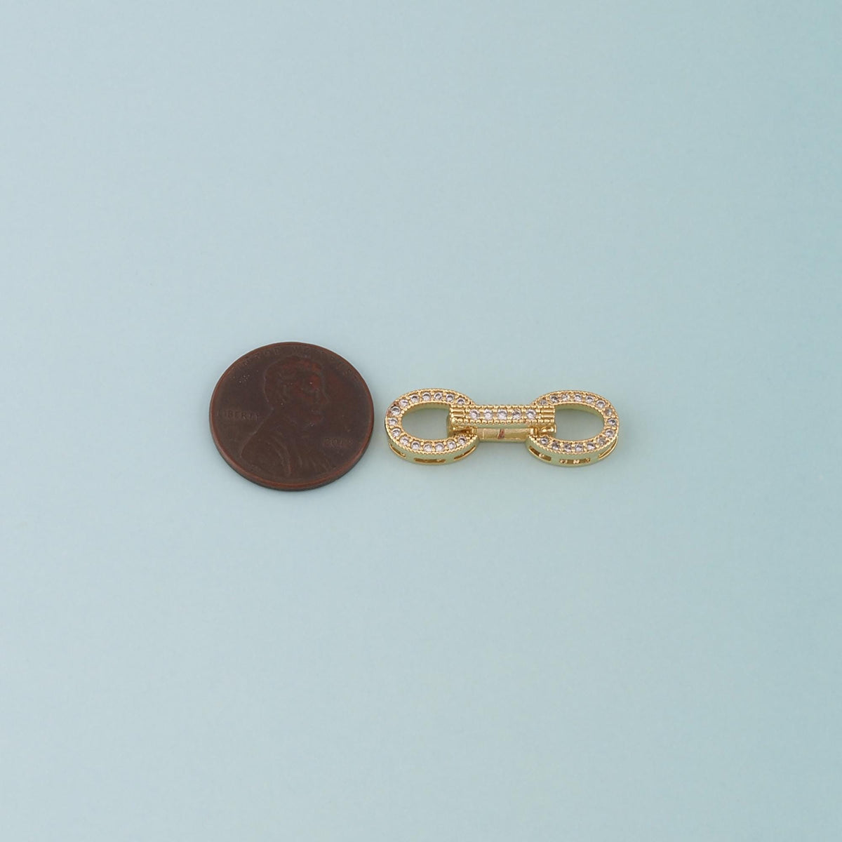 18K Gold Filled Oval Clasp,Carabiner Lock Connector for DIY Jewelry Finding Necklace Bracelet