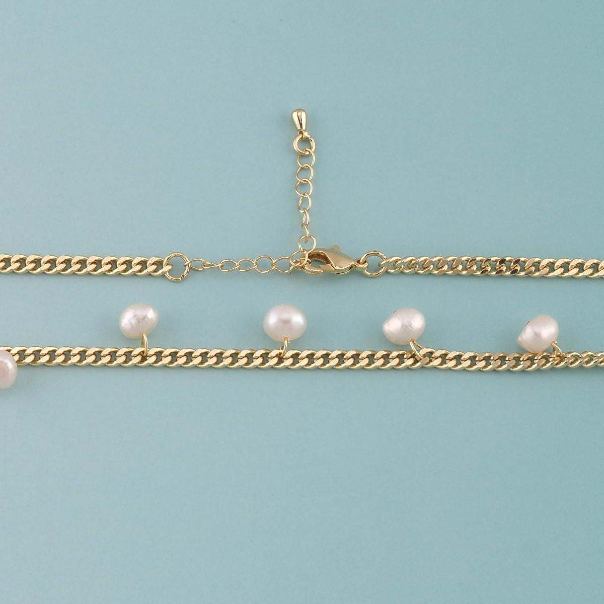 18K Gold Filled Pearl Jewelry Chain 2 in for Jewelry Making