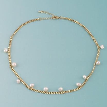 18K Gold Filled Pearl Jewelry Chain 2 in for Jewelry Making