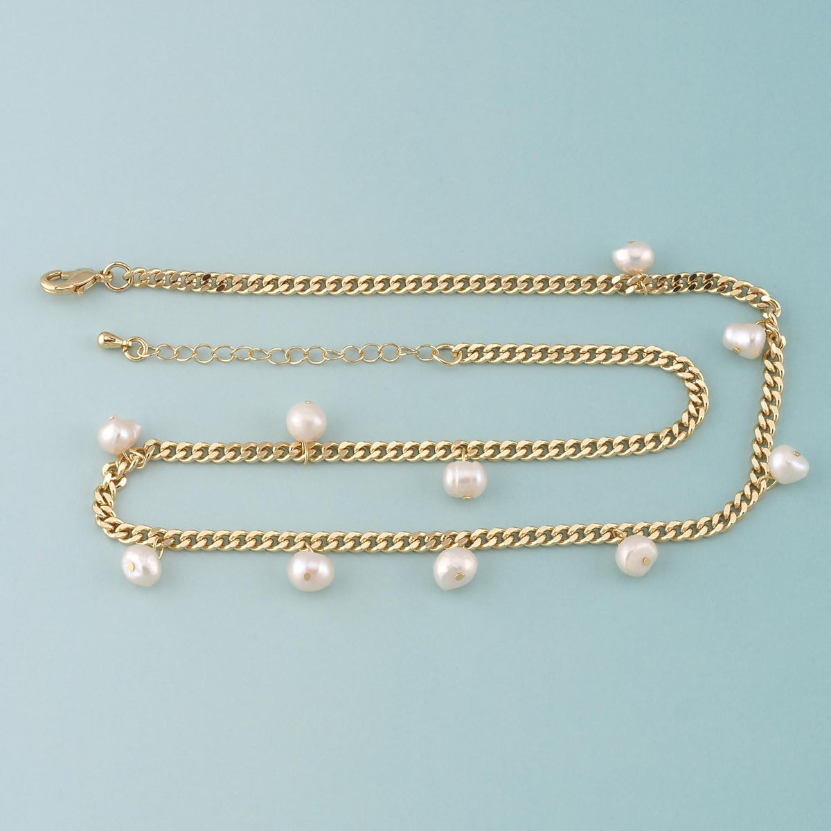 18K Gold Filled Pearl Jewelry Chain 2 in for Jewelry Making